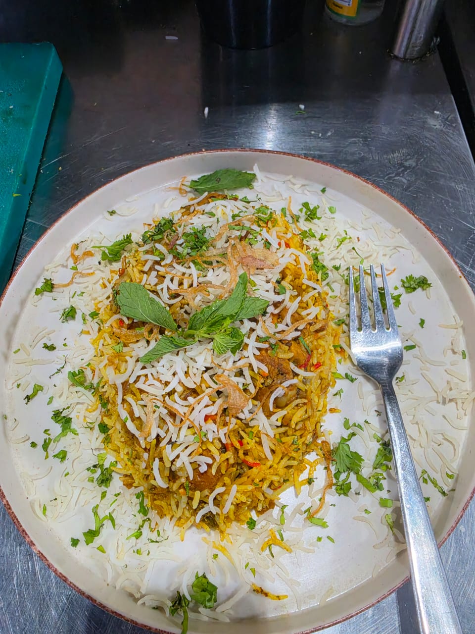 Vegetable Biryani bowl at OLANTIC 8 CAFE Sector 83 Gurgaon